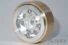SSD 1.0in Aluminum / Brass 8 Hole Beadlock Wheels (Silver) thumbnail