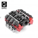 GRC LS7 Simulated V8 Engine/ Motor Heat Sink Cooling Fan For Crawler 36mm Motor Red thumbnail