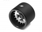 Boom Racing ProBuild™ 1.9in Extra Wide SS5 Adjustable Offset Aluminum Beadlock Wheels (2) Matte Black/Flat Silver thumbnail