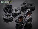 Boom Racing 1.0in Aggressor Scale RC Tire GEKKO Black 54x18.7mm Open Cell Foams (2) thumbnail