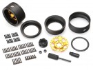 Boom Racing ProBuild™ 1.9in SV5 Adjustable Offset Aluminum Beadlock Wheels (2) Matte Black/Gold thumbnail