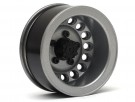 Boom Racing 1.55in 16-Hole Classic Steelie Reversible Beadlock Wheels (Rear) w/ XT504 Hubs Gun Metal (2) thumbnail
