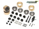 Boom Racing KRAIT™ 1.0in Terra Beadlock Wheel w/ Hubs Set (4) Gun Metal thumbnail