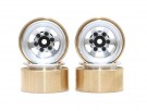Boom Racing KRAIT™ 1.0in TE37 Beadlock Wheel w/ Hubs Set (4) Silver thumbnail