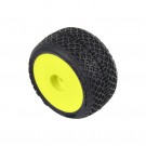 Pro-Line Racing 1/28 Electron 2.0 Truggy F/R Tires Mounted 7mm Yellow (4): Micro-T thumbnail