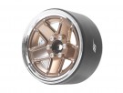 Boom Racing ProBuild™ 2.2in M13 Adjustable Offset Aluminum Beadlock Wheels (2) Chrome/Bronze thumbnail