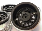 Hobby Details Aluminium CNC 2.9in Wheels for Axial SCX6 - B-style, Black (4) thumbnail