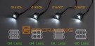GRC #G4 Blue Lens Square Led lights 1pair thumbnail
