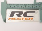 RC Mester logo klistremerke børstet alu overflate 8.4x3 cm thumbnail