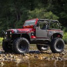 Axial 1/10 SCX10 III Jeep CJ-7 4X4 RTR Brushed Rock Crawler, Red thumbnail