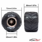 Furitek Mini Monster Truck Tire and Wheel Rim for 1/24th and 1/18th thumbnail