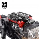 GRC LS7 Simulated V8 Engine/ Motor Heat Sink Cooling Fan For Crawler 36mm Motor Red thumbnail