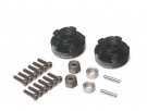 Boom Racing ProBuild™ XT504 V2 5-Lug Aluminum 12mm Wheel Hub Adapters 4MM Offset Version 2 (2) Black thumbnail