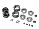 Boom Racing KRAIT™ 1.0in Terra Beadlock Wheel Lite Version (4) Gun Metal thumbnail