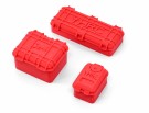 Hobby Details 1/24 Mini Tool Case of Scale Accessories for RC Crawler Red 3pcs/set thumbnail