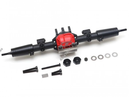Boom Racing Complete Rear Assembled AR44 PHAT™ Axle w/BADASS Rear Shafts [RECON G6 The Fix Certified] for SCX10 II