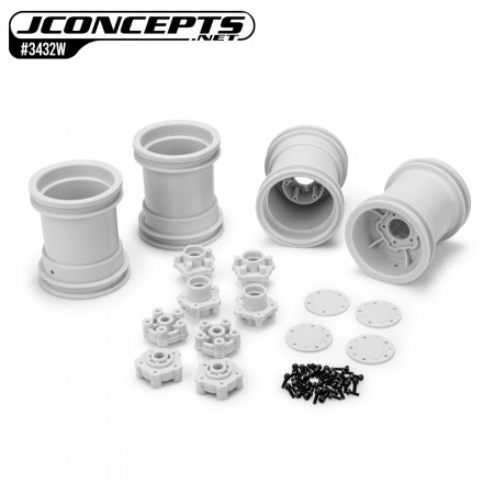 JConcepts Tribute BX Wheel - White (2)