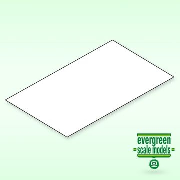 Evergreen Polystyrene Plain Sheet hvit 1x150x300mm (2)