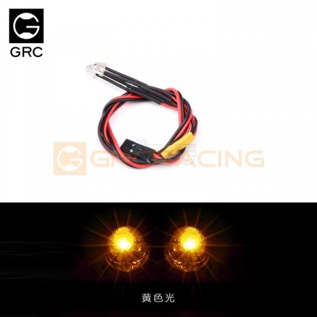 GRC 3~7.4V Two Short Head LED Lights for Square Spotlight (2) Yellow