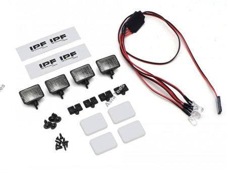 Team Raffee Co. IPF Scale Square Light w/ Mount (4)