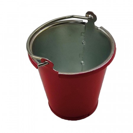 Hobby Details Large Metal Bucket - Red