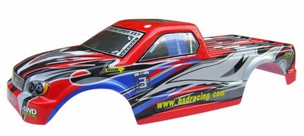 BSD BODY RED 1/10 MONSTER TRUCK