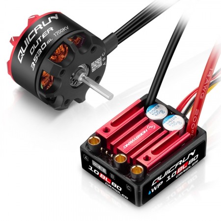 Hobbywing QuicRun Combo WP 10BL80 G2 Crawler - 3530SL 1700KV