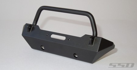 SSD Rock Shield Narrow Winch Bumper for SCX10 (Black)