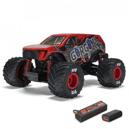Arrma 1/16 GORGON GROM 4X4 RTR Brushed Monster Truck (Battery and Charger Included), Red