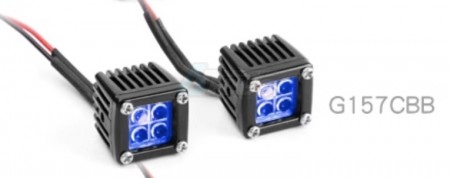 GRC #G4 Blue Lens Square Led lights 1pair
