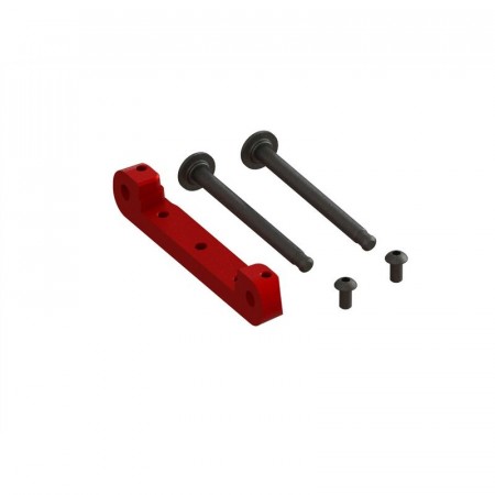 ARRMA Front Upper Suspension Mount CNC Aluminum Red