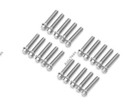 Boom Racing ProBuild™ Scale M2*9mm Wheel Bolts Screw (20) Silver