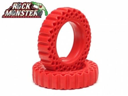 Boom Racing Rock Monster RED Silicone Tire Insert 3.5inx0.84in (90x21mm) for 1.9in Mileage Classis / SP Road Tracker (2)