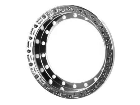 Boom Racing ProBuild™ 1.9in Alum 7.5mm Notched Wheel Barrel (1) Chrome