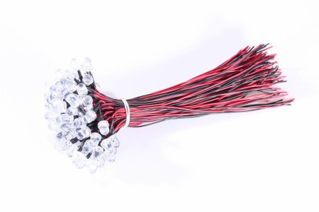 LEDs 5mm Red Dome DC 9-12V with Pre-Soldered 20cm Wire (10)