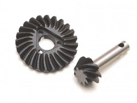 Boom Racing Heavy Duty Keyed Bevel Helical Overdrive Gear 24/8T + Differential Locker Set for BRX70/BRX90/AR44/AR45 Axle
