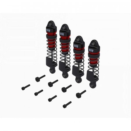 ARRMA Shock Set, Front/Rear Assembled, TBC cSt Oil, Red (4Pcs): MINI