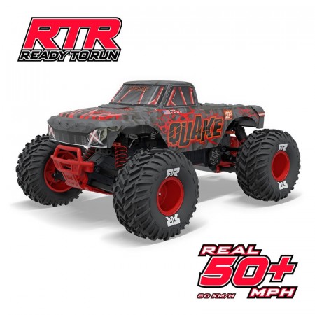 Arrma 1/10 QUAKE 223S DSC 2WD RTR Brushless Monster Truck, Red