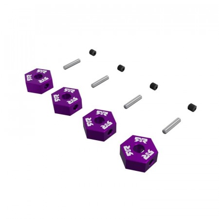 ARRMA 12mm Metal Wheel Hex Set (4), Purple