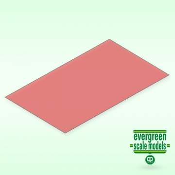 Evergreen Polystyrene Red Transparent Sheet 0.25x150x300 mm (2)