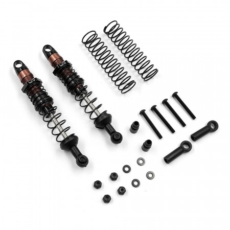 Yeah Racing 90mm Desert Cobra Dual Spring Damper Pair Black For 1/10 RC Offroad