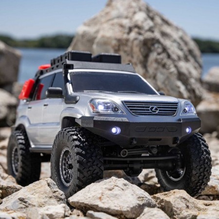 Axial 1/24 SCX24 Lexus GX 470 4X4 Rock Crawler RTR, Silver