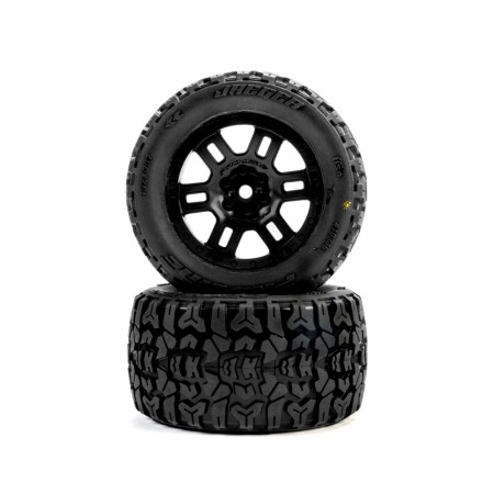 Pro-Line Racing Jaeger Front/Rear MT Tires MTD 12mm Black Split Six (2): ARRMA MINI KRATON