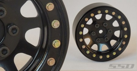 SSD 1.9in Steel D Hole Wheels (Black)