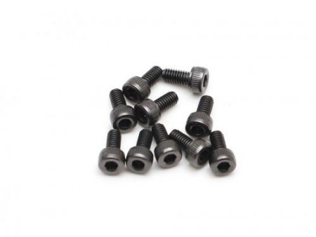 Boom Racing M2.5x6mm Socket Cap Screw 12.9 Grade Nickel Plated Screws (10)
