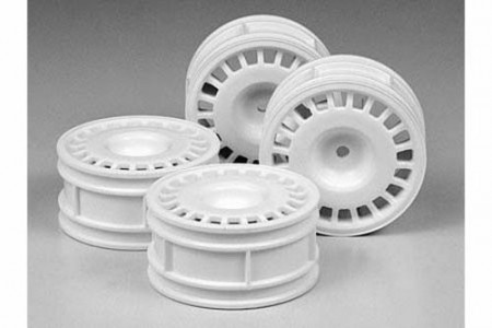 Tamiya RALLY DISH WHEEL 4PCS WHITE 26MM/+2