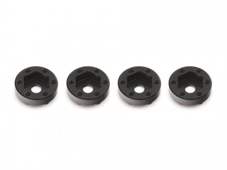 Boom Racing KRAIT™ Aluminum MXT6-1005 0.5mm Offset Wheel Hub Adapter for 1.0in Wheels (4) Black