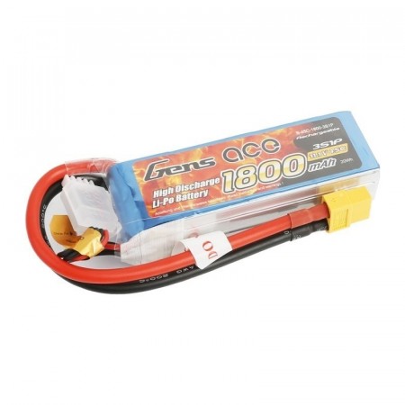 3s 1800mAh - 45C - Gens Ace XT60 G-tech