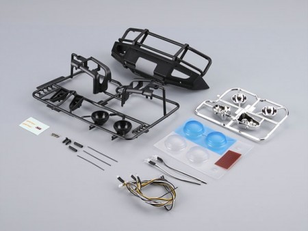 Killerbody 1/10 Aluminum Bumper w/ LEDS Upgrade Sets Matt Black LC70 Conversion for TRX-4