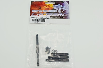Cross RC Gearbox shaft set 2 speed gearbox (steel)